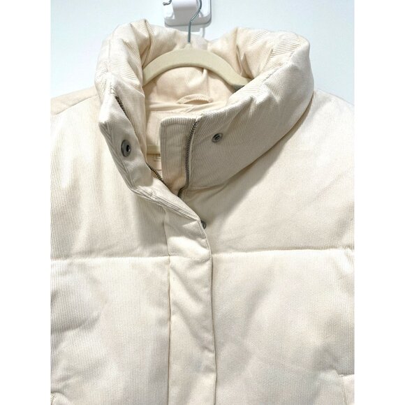 Levis Cream Corduroy Puffer Jacket Size XL NWT - Picture 4 of 8